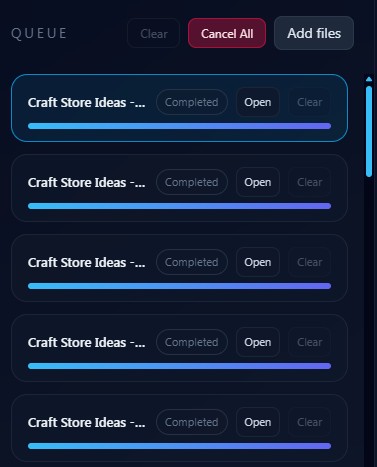 Task completed