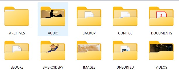 Sorted by type