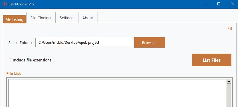 File listing name grabber