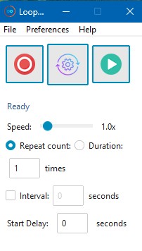 LoopMouse settings menu